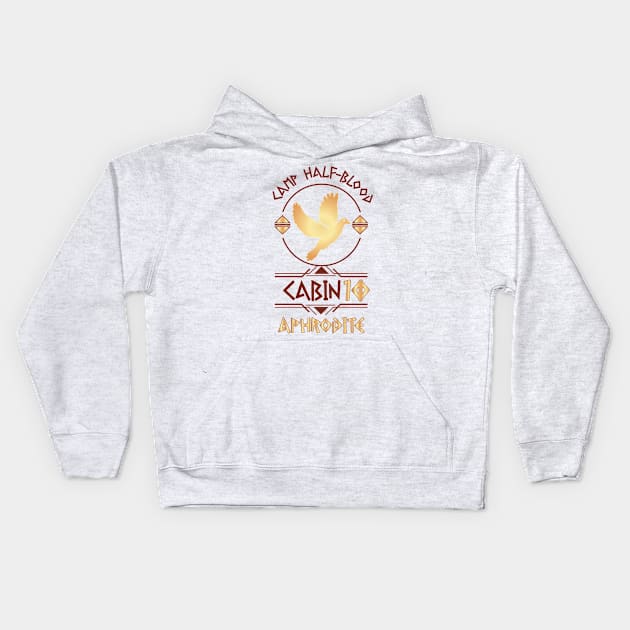 Cabin #10 in Camp Half Blood, Child of Aphrodite – Percy Jackson inspired design Kids Hoodie by NxtArt